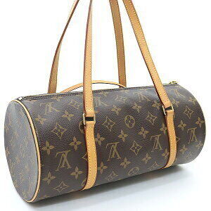 Louis Vuitton Leather Papillon Canvas Brown Monogram Handbag